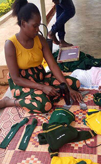 Kampala, Uganda CPC - Making uniforms
