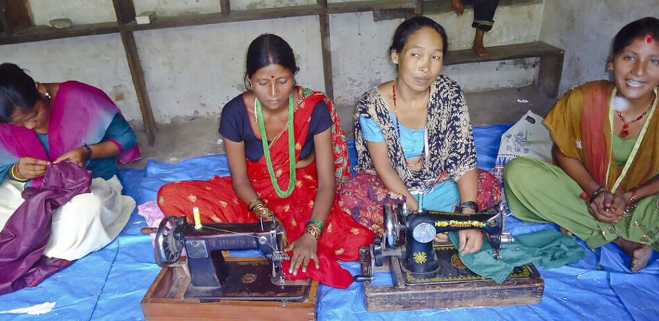 AFO Impact - Nepal - Multiple women sewing