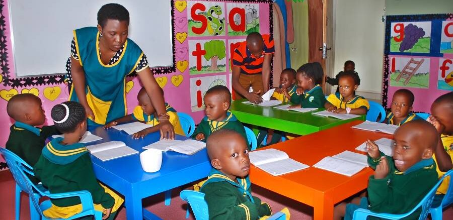 Kids inside classroom