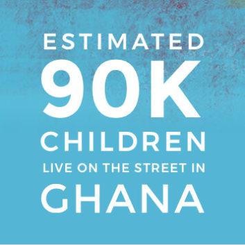 Estimated 90K Children live on the street in Ghana